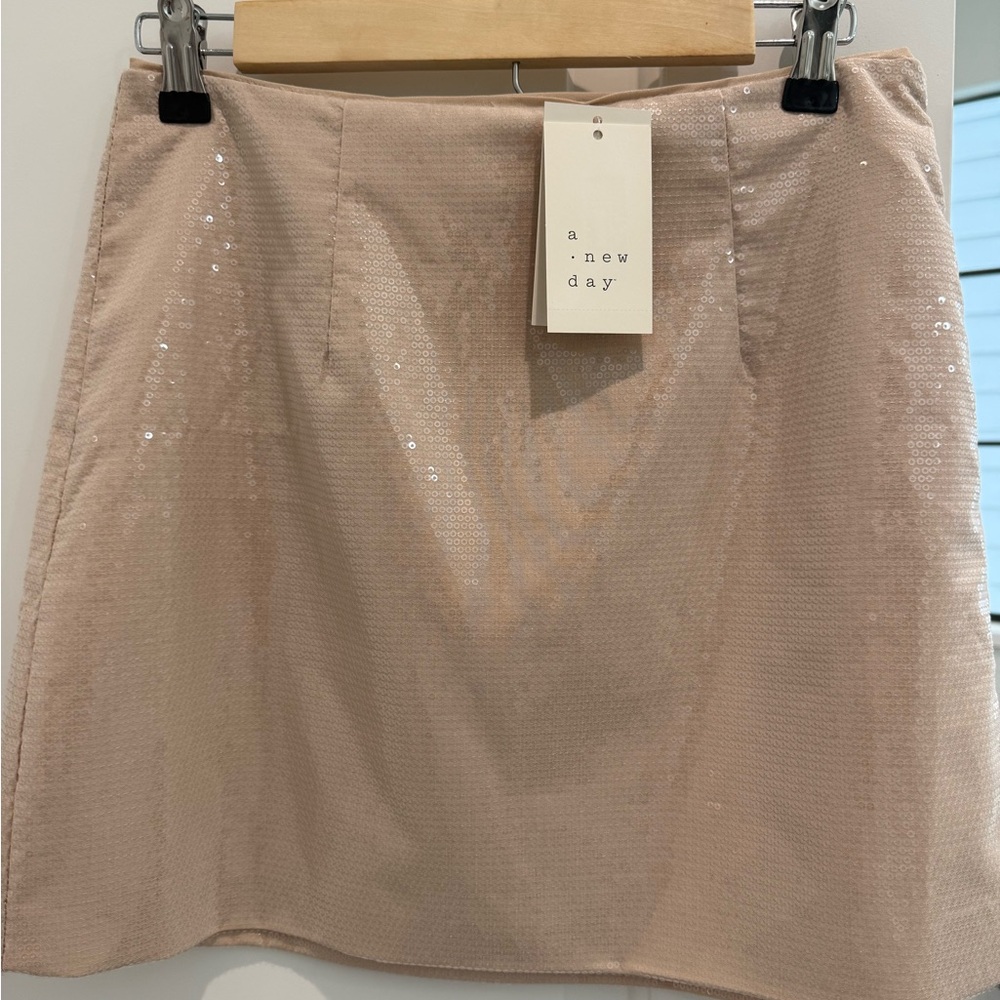 NWT a new day sequin party mini skirt size 6